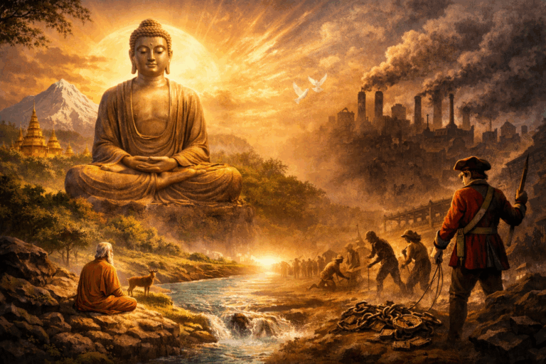 Enlightenment over exploitation: Dominion and Dharma, a compelling account for realigning with civilisational values